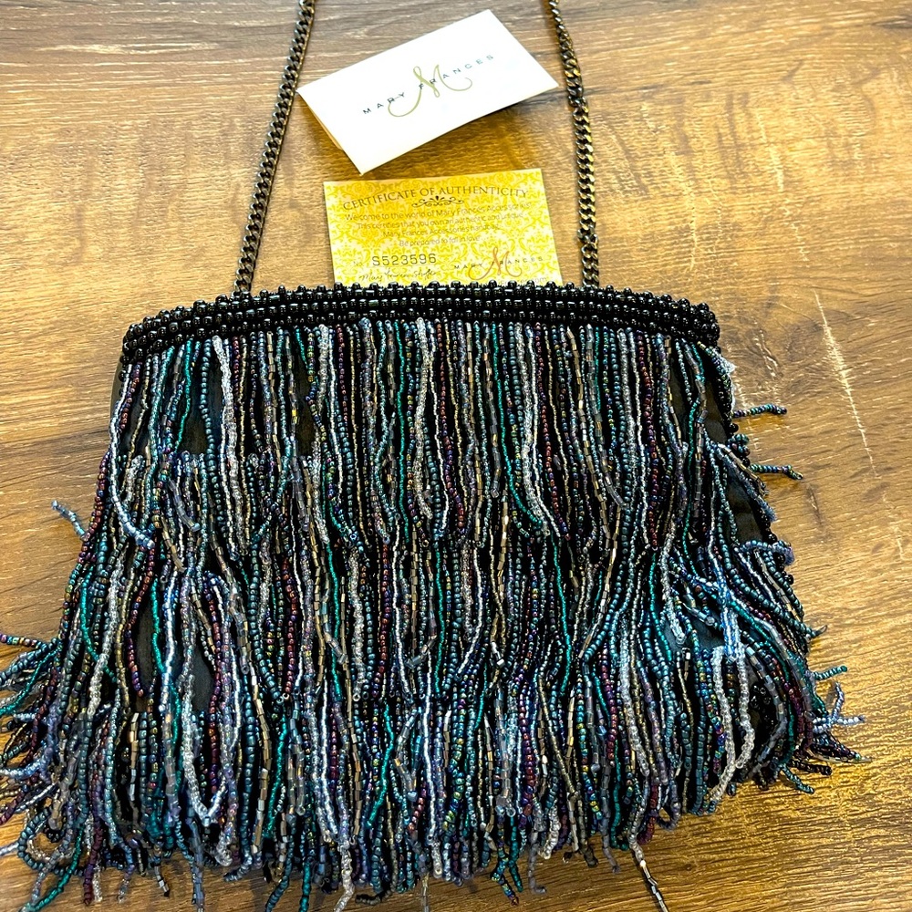 BRAND NEW MARY FRANCES beaded Cross body bag.